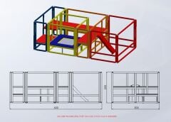 Trambolinli Top Havuzu Oyun Alanı 600x300cm