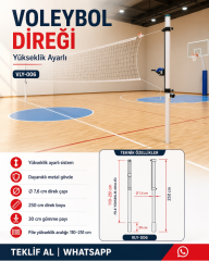 Voleybol Dikmesi Standart İthal Kriko Sistemli
Yükseklik Ayarlı Mapalı (Whıtefıce Diamond Model) | Voleybol Kulübü İçin Voleybol Ekipmanı