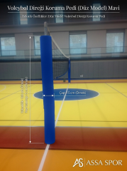 Voleybol Direği Koruma Pedi(Düz Model) Mavi