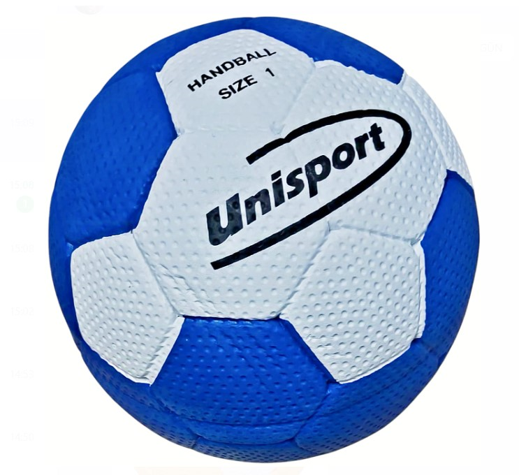 HB-MSC0101-1 UNISPORT CELLULER RUBBER HENTBOL TOPU 1 NO LACİVERT-BEYAZ