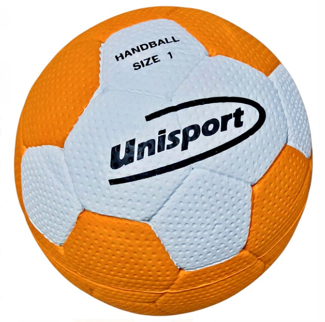HB-MCS0101-2 UNISPORT CELLULER RUBBER HENTBOL TOPU 1 NO TURUNCU-BEYAZ