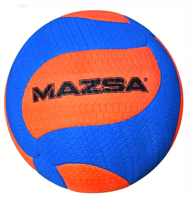 HB-KRC01000 MAZSA CELLULER RUBBER HENTBOL TOPU 1 NO TURUNCU-LACİVERT