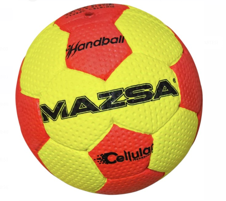 HB-KRC00000 MAZSA CELLULER RUBBER HENTBOL TOPU 0 NO KIRMIZI-SARI
