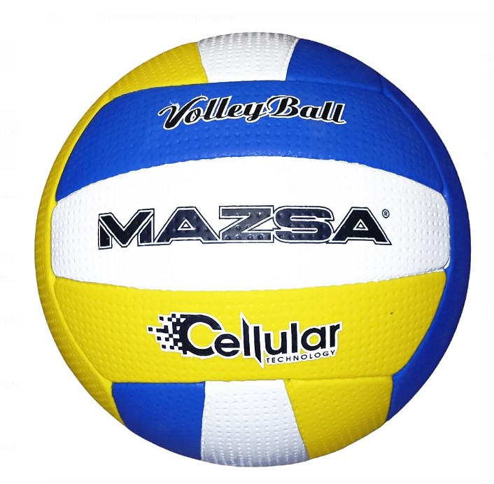 VB-KRC05000 MAZSA CELLULER RUBBER VOLEYBOL TOPU BEYAZ-LACİVERT-SARI