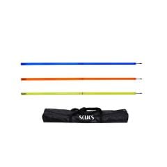 Scucs 1165 Slalom Çubuğu Çivili 32Mm Çantalı Set 6Lı - Slalom Antrenman Seti | ASSA SPOR