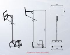 Voleybol Blok Tahtası (Ayaklı Model )