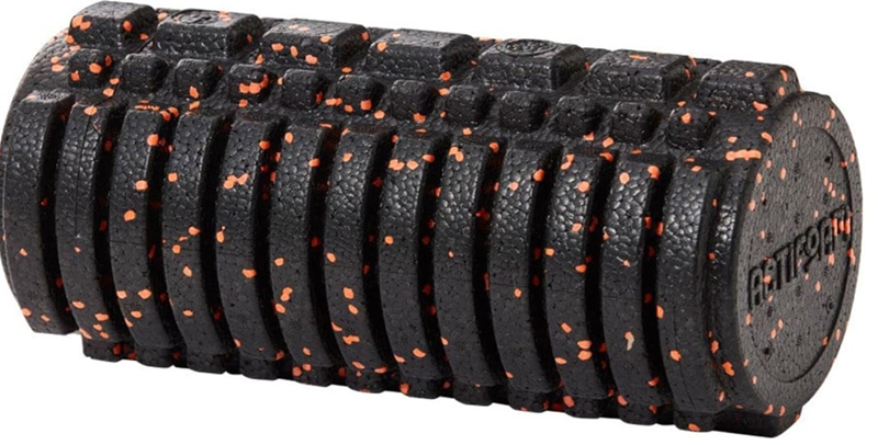 FOAM ROLLER TIRTIKLI MASAJ RULOSU TÜR:STANDART RENK: SİYAH-TURUNCU 45 CM