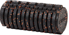 FOAM ROLLER TIRTIKLI MASAJ RULOSU TÜR:STANDART RENK: SİYAH-TURUNCU 45 CM