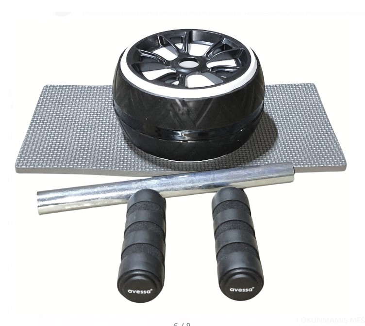 AVESSA EW-50 BLACK-WHİTE EGZERSİZ TEKERİ SİYAH-BEYAZ