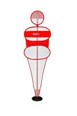 ASSA SPOR Scucs 1319 Fileli Plastik Çubuklu Baraj Adam Takozlu Kırmızı - Spor Filesi Üretimi