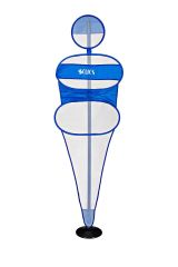 ASSA SPOR Scucs 1319 Fileli Plastik Çubuklu Baraj Adam Takozlu Mavi - Spor Filesi Üretimi