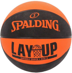 SPALDING 2021 LAYUP ORANGE/BLACK SZ3 (84366Z)