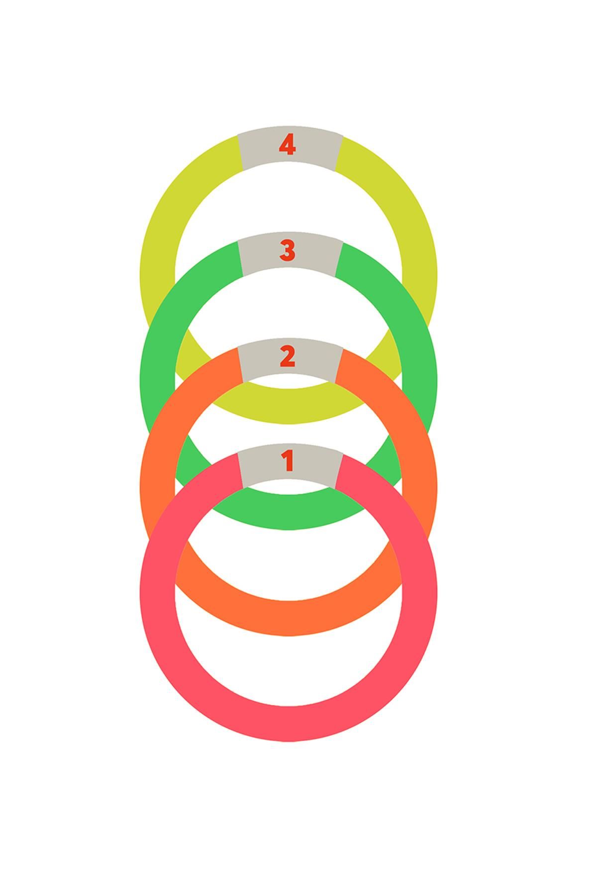 ASSA SPOR Scucs 1357 Havuz Dip Numaralı Çember Seti 4Lü - Spor Ekipmanı Üretimi