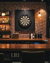 Avessa Domuz Kılı Dart Tahtası 6 Adet Ok Dart-100 - Kaliteli Dart Profesyonel Dart Tahtası