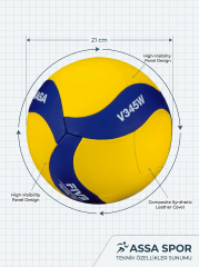 MİKASA V345W OKUL VOLEYBOL TOPU