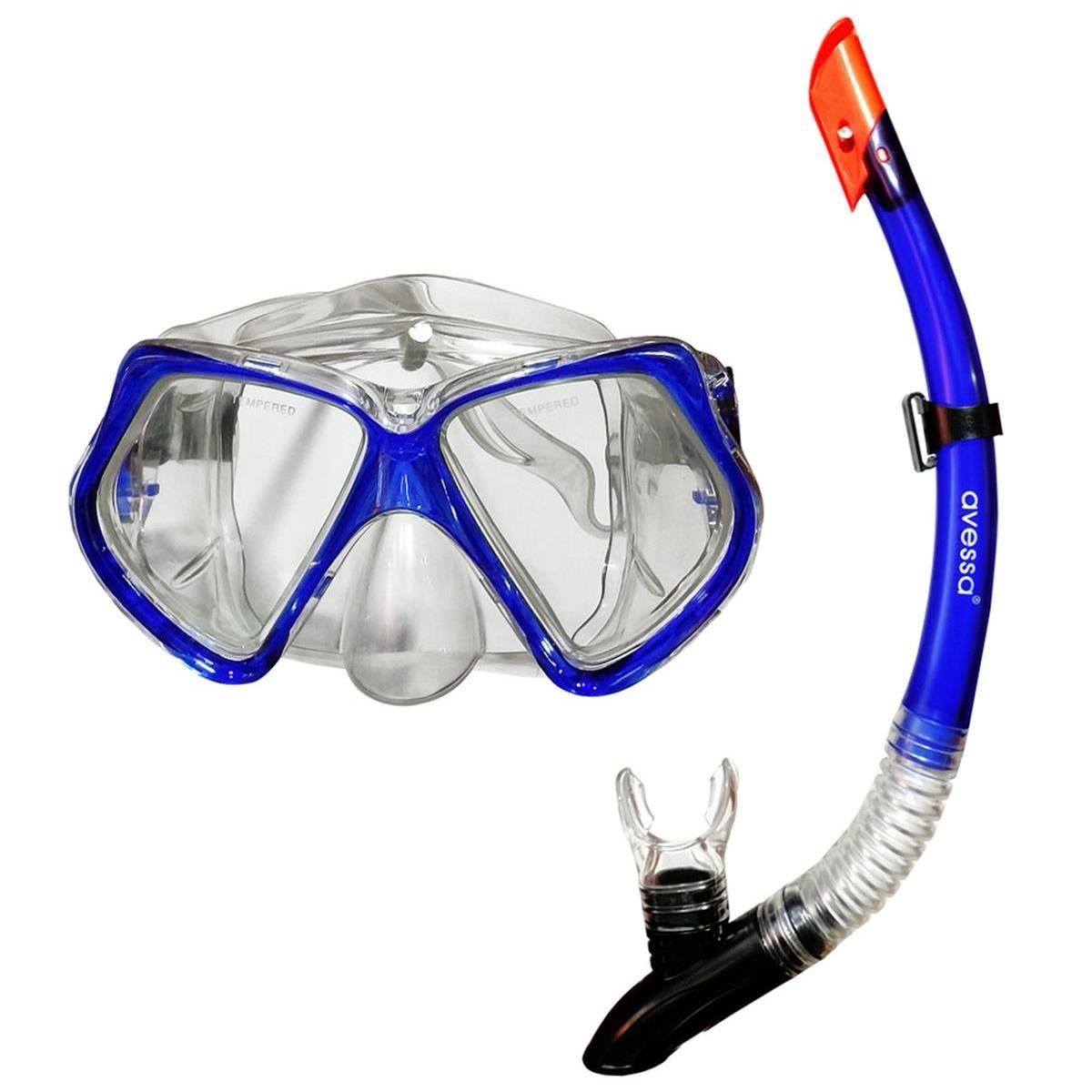 ASSA SPOR Avessa Şnorkel Set Mavi - Spor Ekipmanı Üretimi