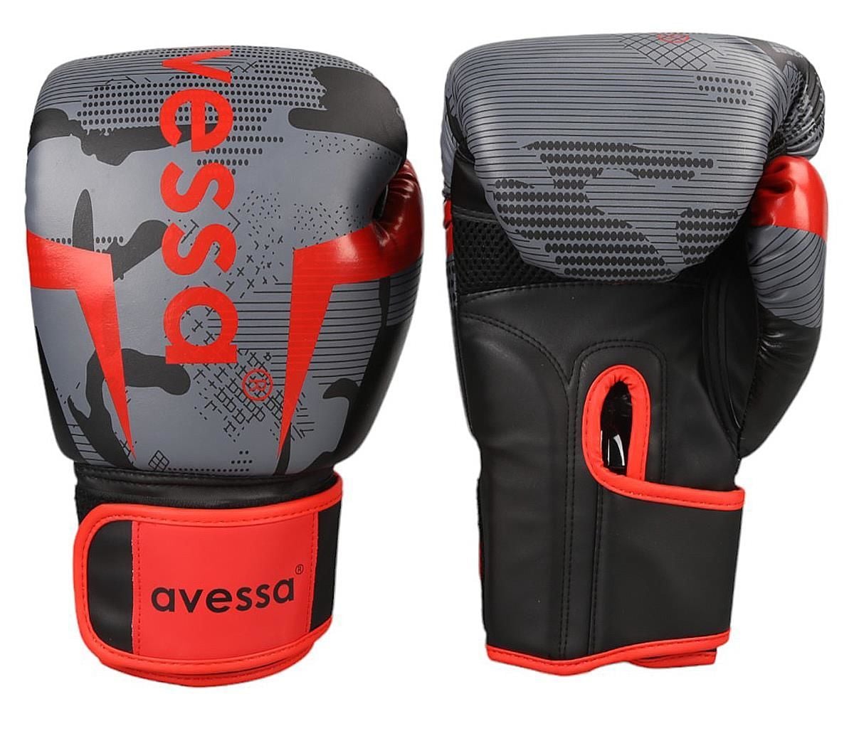 Avessa Ring-312 Boks Eldiveni Siyah 12 Oz - Profesyonel Boks Eldiveni | ASSA SPOR