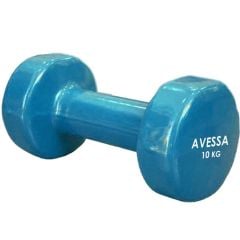 Avessa 10 Kg Vinly Kaplı Dambıl 1 Adet Pvc - Profesyonel Dambıl | ASSA SPOR