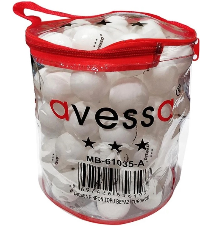 AVESSA 61035-B 1. KALİTE GAZLI PİNPON TOPU BEYAZ