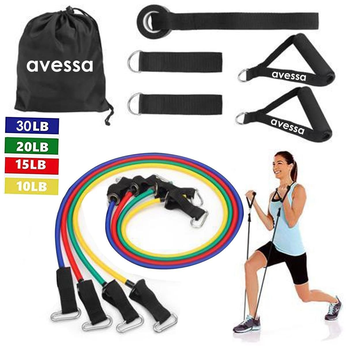 Avessa 4 Lü Direnç Lastiği Seti 10 Parça Acs-400 - Direnç Lastiği | ASSA SPOR