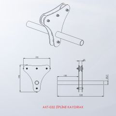 Zipline Halat Kaydırak | Açık Alan ve Parkur Zipline Sistemi Spor Salonu Kullanımı