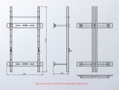 Duvara Monte Katlanır Squat İstasyonu