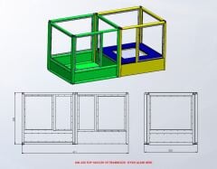 Top Havuzu Trambolin Oyun Alanı Mini Teknik Çizim