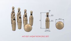 AHŞAP BOWLİNG SETİ