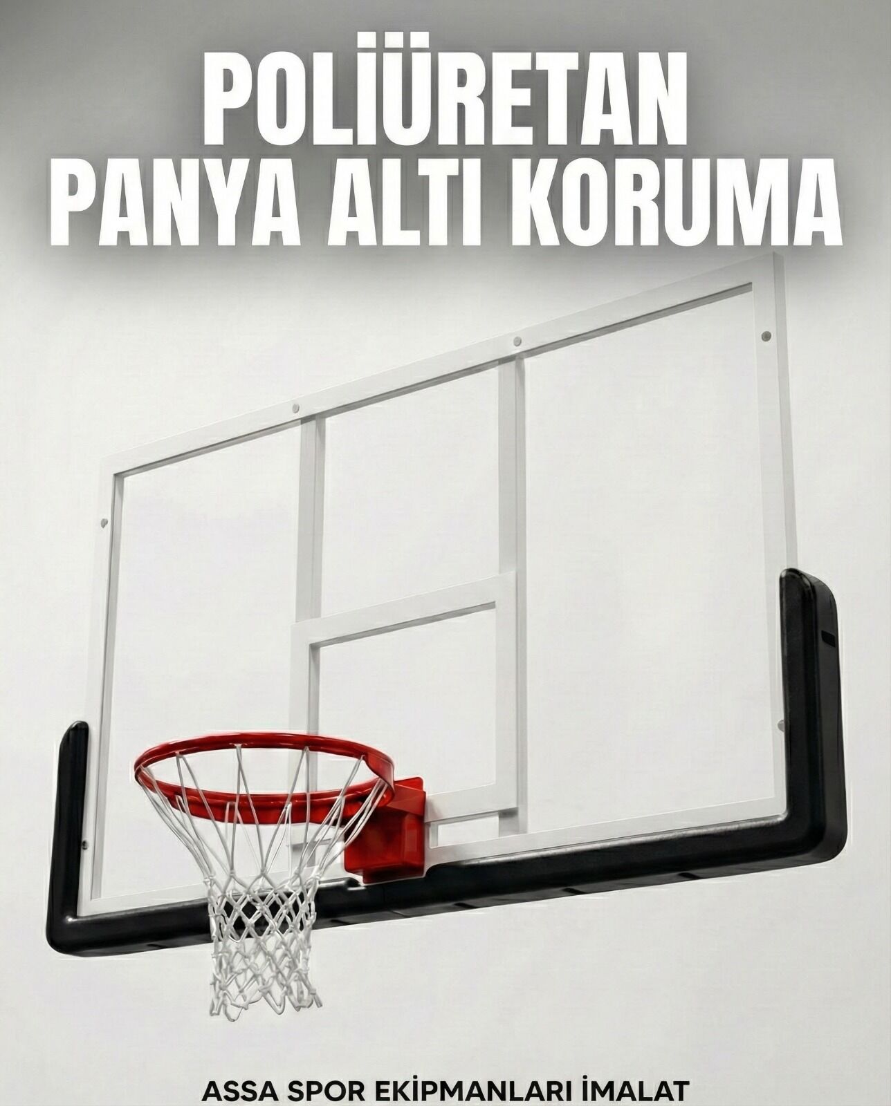 ASSA SPOR Poliüretan Panya Altı Koruma Pedi Siyah - Basketbol Ekipmanı Üretimi