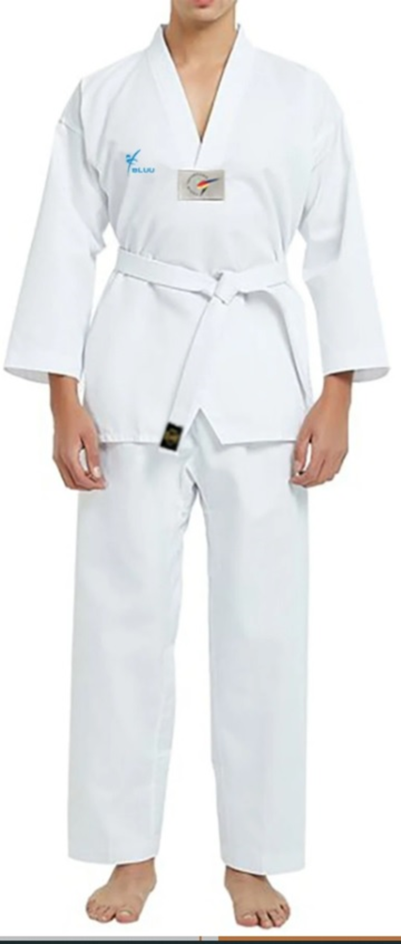 KİHON TAEKWONDO ELBİSE 110 BEYAZ YAKA