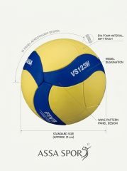 MIKASA VS123WL 18 PANEL EVA MALZEME VOLEYBOL TOPU