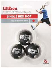 SQUASH TOPU STAFF SQUASH 3 BALL RED DOT ( WRT61820