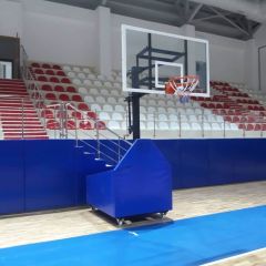 ASSA SPOR Potası Black Gold Tekerlekli Yükseklik Ayarlı (105*180) - Basketbol Potası Üretimi