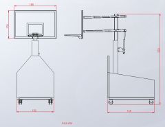 Potası Black Gold Tekerlekli Yükseklik Ayarlı (105*180)