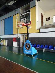 Tekerlekli Yükseklik Ayarlı Basketbol Potası Ölçü ve Boyut Detayı