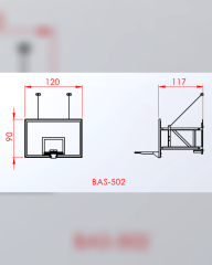 Basketbol Potası Duvara Monte Panya 90×120