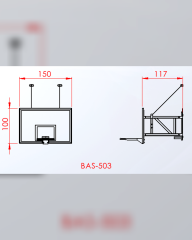 Basketbol Potası Duvara Monte Panya 100×150