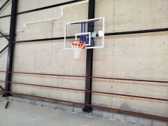Duvara Monte Sabit Basketbol Potası Basic Model 100×150 Spor Salonu Kullanımı