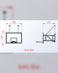 Basketbol Potası Duvara Monte Panya 105×180