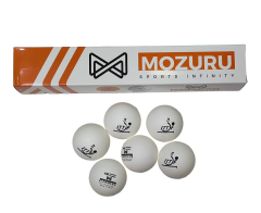 Avessa Mozuru Mzr006-Wht Ittf Onaylı Beyaz Pinpon Topu 6Lı - Profesyonel Antrenman Ekipmanı | ASSA SPOR
