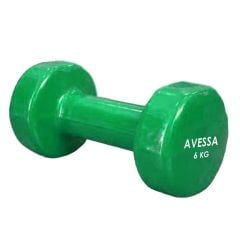 Avessa 6 Kg Vinly Kaplı Dambıl 1 Adet Pvc - Profesyonel Dambıl | ASSA SPOR