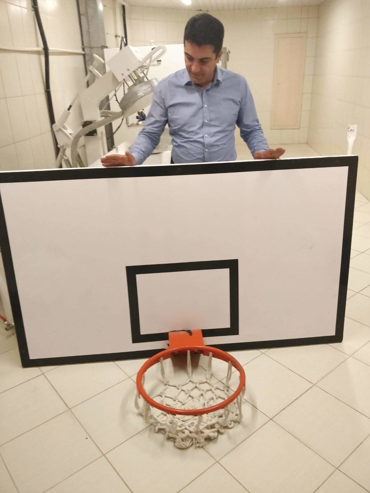 ASSA SPOR Duvara Monte Sabit Basketbol Potası Basic Model Dijital Panya (90*120) - Basketbol Potası Üretimi