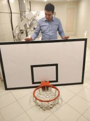 ASSA SPOR Duvara Monte Sabit Basketbol Potası Basic Model Dijital Panya (90*120) - Basketbol Potası Üretimi