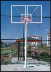 Tek Direkli Basketbol Potası 105-180 Yan Görünüm