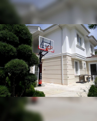 Black Gold Tek Direkli Basketbol Potası Esnek Çember Yükseklik Ayarlı Temperli Cam 100×150