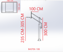 Black Gold Tek Direkli Basketbol Potası Esnek Çember Yükseklik Ayarlı Temperli Cam 105-180