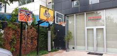 Tek Direkli Sabit Basketbol Potası Basic Model Sabit Çember Dijital Panya(75*100) Yan Görünüm