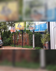 Tek Direkli Yükseklik Ayarlı Basketbol Potası Basic Model Sabit Çember Dijital Panya(100*150)