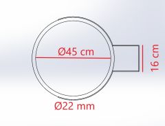 Basketbol Çemberi Sabit Yan Görünüm