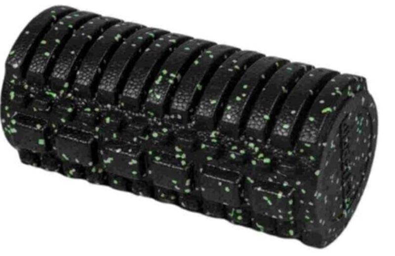 FOAM ROLLER TIRTIKLI MASAJ RULOSU TÜR:STANDART RENK: SİYAH-YEŞİL 30 CM